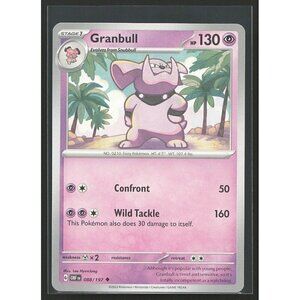 Granbull 088/197 SV03: Obsidian Flames Regular Uncommon  Pokemon Card LP